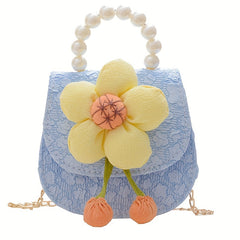 Flower Crossbody Bag Coin Purse Handbag Gift For Kids Girls