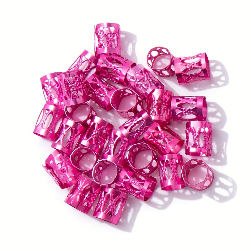Braid Hair Ring Hair Buckle Hollow Hair Extension Ring for Girls Kids