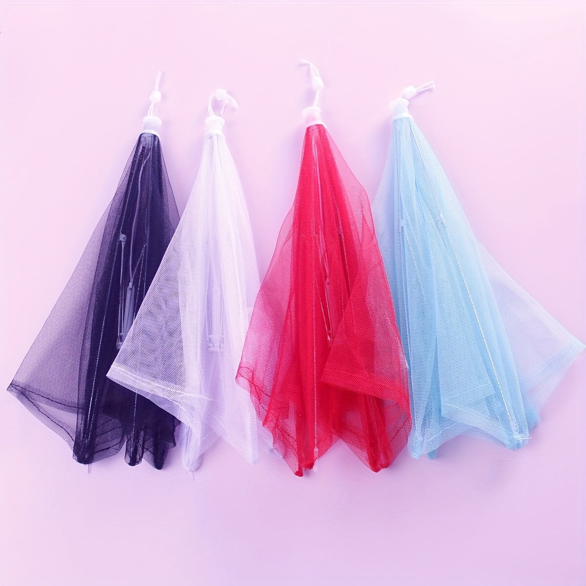 2pcs Foldable Umbrella Food Tent Cover with Lace, Portable Anti Mosquito Mesh