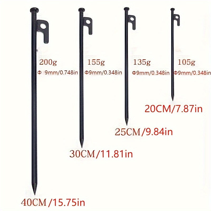 Thickened Camping Ground Nails for Awning Tent - Steel Ground Nails for Beach