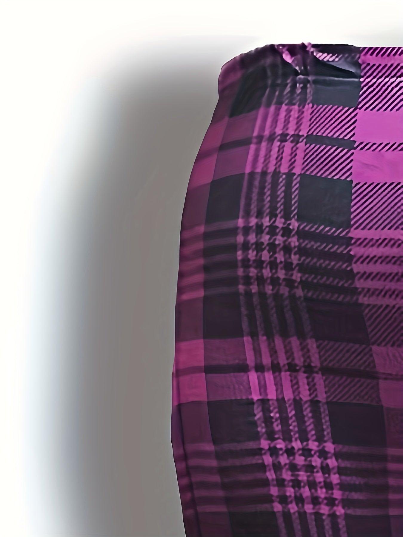 Plaid Print High Rise Stretch Leggings