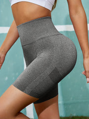 Seamless Sports Shorts Women's Activewear Wide Waistband