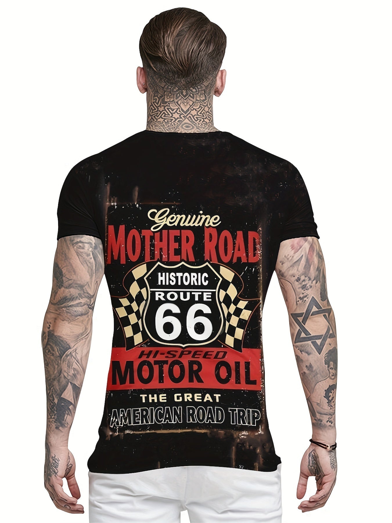 Men's 3D Print Casual Tee for Summer