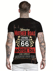 Men's 3D Print Casual Tee for Summer