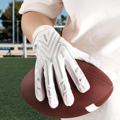 Youth Football Gloves - Non Slip Silicone Grip for Enhanced Performance