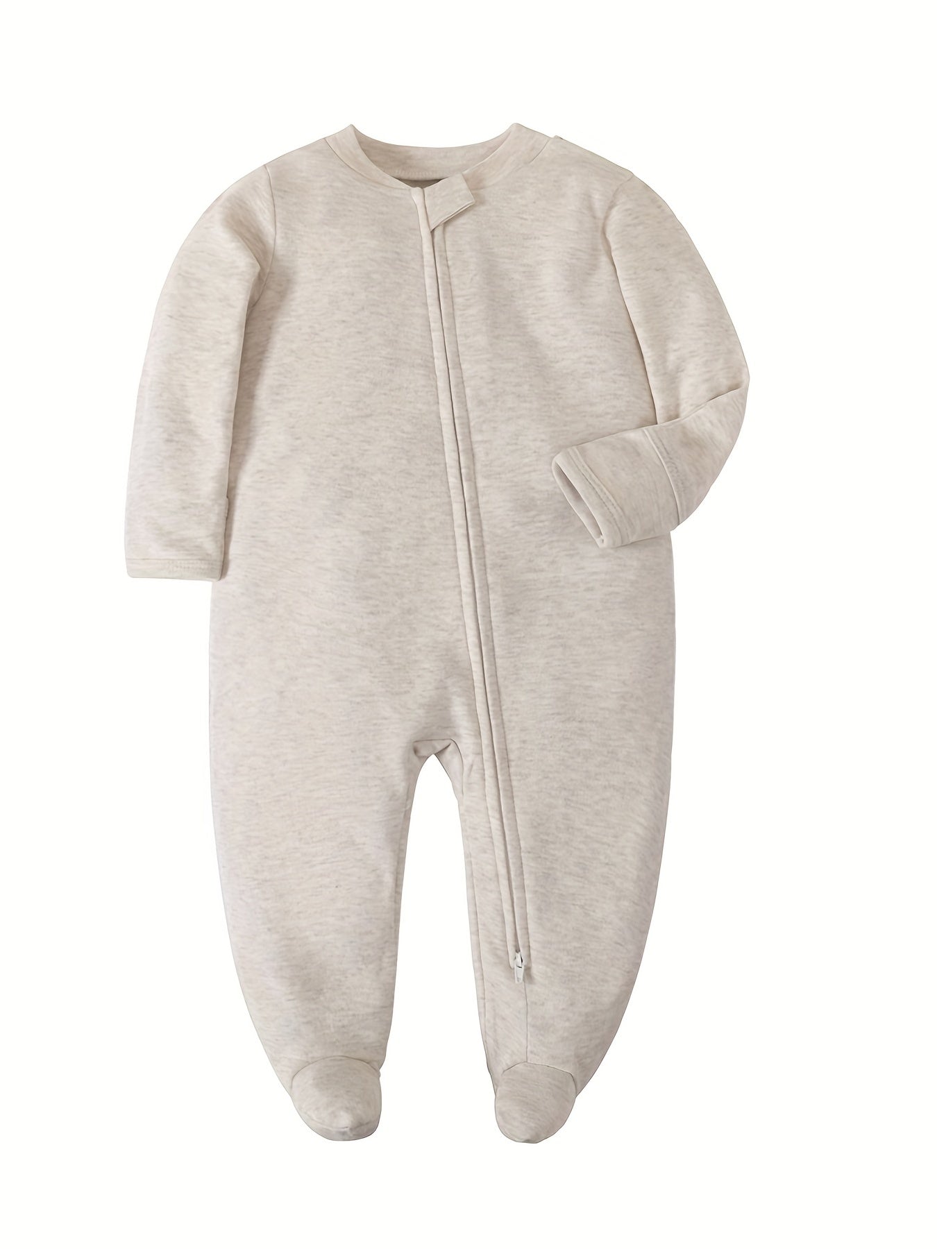 Cozy Unisex Newborn Infant Footed Pajamas with Mittens Cotton Onesies