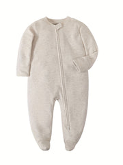 Cozy Unisex Newborn Infant Footed Pajamas with Mittens Cotton Onesies