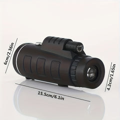 40x60 Monocular Telescope BAK4 Prism Waterproof for Camping Bird Watching