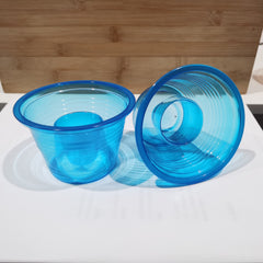 25 Double Fluted Depth Bomb Cups - Soft Plastic Cups - 1 oz Inside, 3 oz Outside