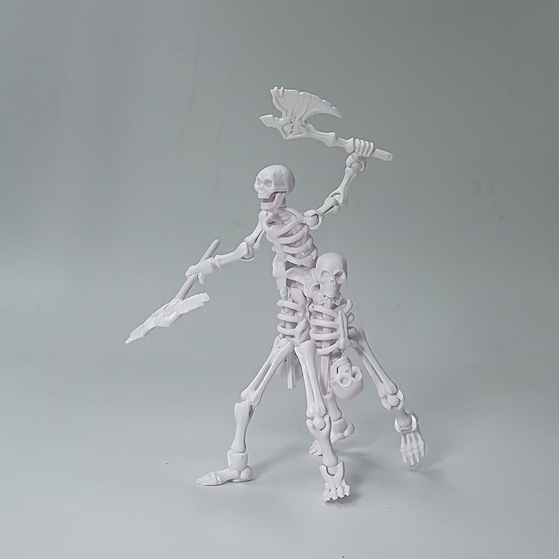 5pcs Movable Skeleton Figurines DIY Articulated Joints Full Body ABS Skeletons