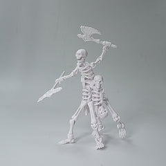 5pcs Movable Skeleton Figurines DIY Articulated Joints Full Body ABS Skeletons