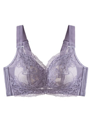 Lace Wireless Bra: Comfy Full Coverage Wide Straps
