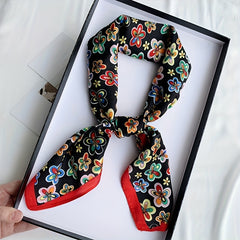Flower Pattern Gauze Scarf Necke....