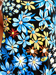 Floral Print Tankini Set Modest Plus Size Swimsuit