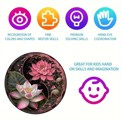 Lotus Flower Puzzles Set - Brain Teaser Wooden Puzzles