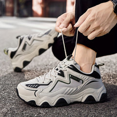 Men's Chunky Dad Sneakers Lace Up Athletic Shoes