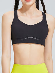 Criss Cross Backless Sports Bra Push Up Yoga Tank Top