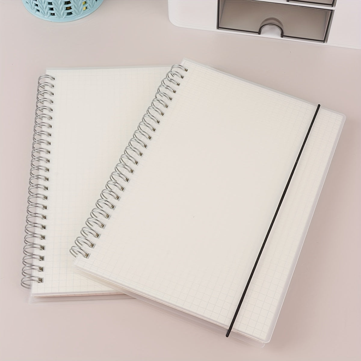 A5 Coil Notebook Blank Grid Journal Pack