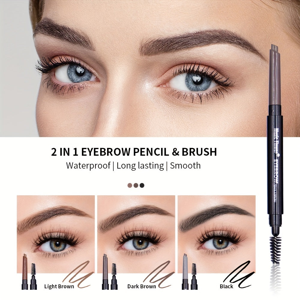 Waterproof Eyebrow Pencil Smudge Proof Long-lasting Matte Finish Pen