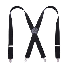 Men's X Back Adjustable 4 Metal Clips Suspenders for Party