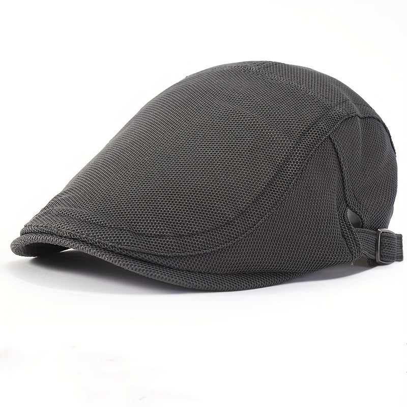 Men's Summer Mesh Breathable Beret Hat Outdoor Sun Protection Cap
