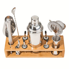 14pcs Cocktail Shaker Set Bartender Kit Silvery