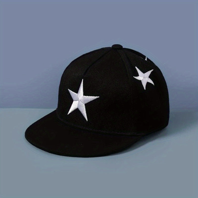 Kids Pentagram Embroidery Baseball Cap Sun Protection Sunshade Hip Hop Hat
