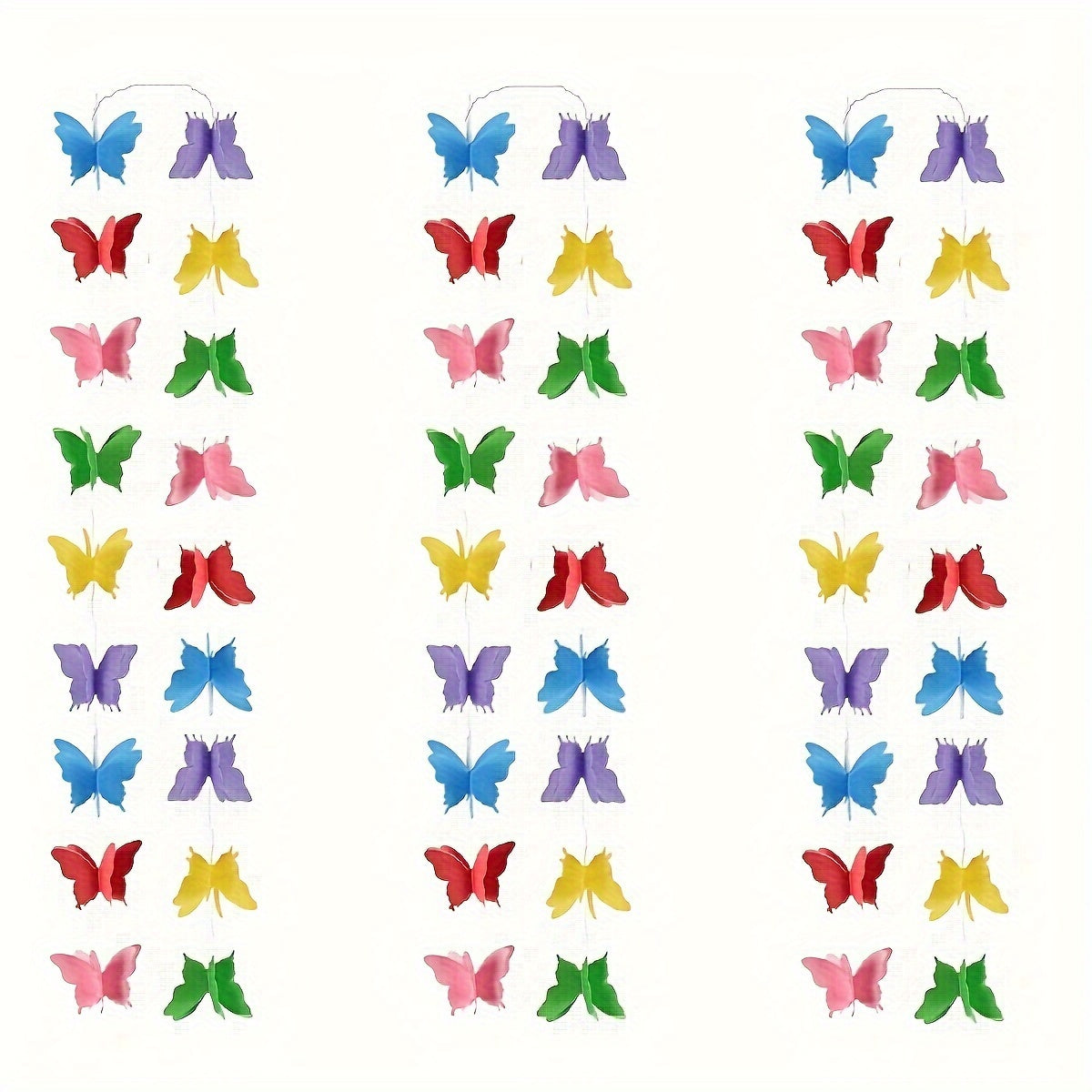 Large 3D Butterfly Flower String Wedding Party Decorations