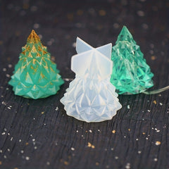 1PC 3D Christmas Tree Silicone Resin Mold Epoxy Resin Crafts Charms DIY Jewelry