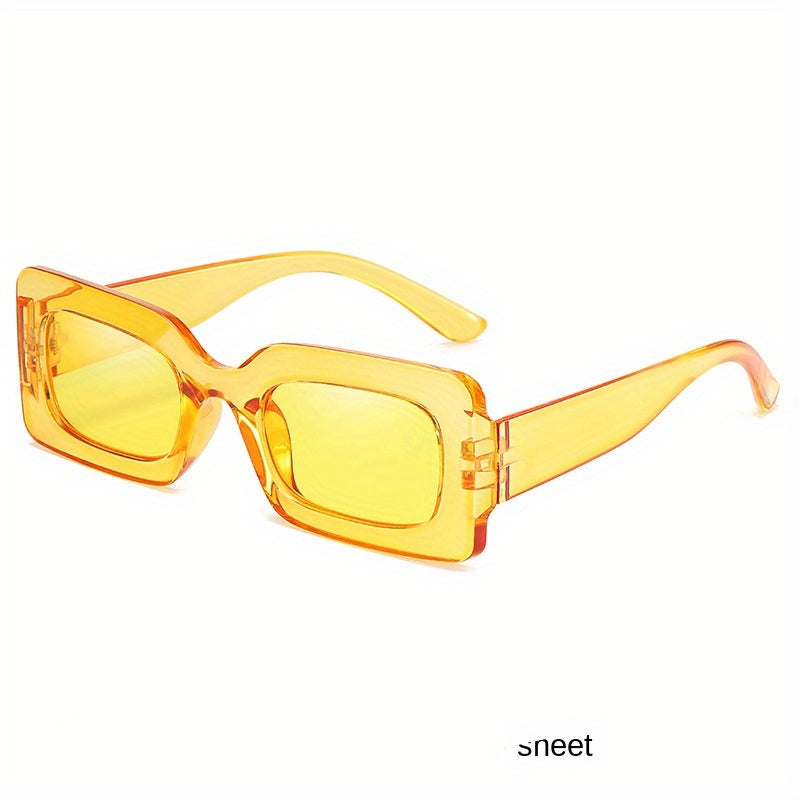 Men's Vintage Candy Small Square Frame Polarized Sunglasses UV Protection