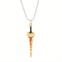 Sword Weapon Pendant Necklace Jewelry Gift For Game Boys