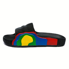 Men's Lightweight Block Slippers Open Toe for Spring & Summer