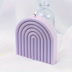 Rainbow Arch Candle Mold - Abstract Silicone Resin Mould