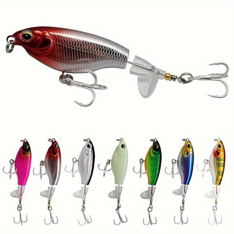 2 Whopper Popper Bait Kit, Realistic Action, Bright Colors