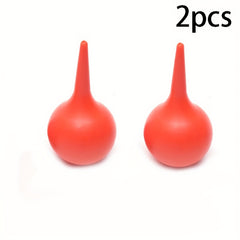 2pcs Lab Ear Washing Suction Balls 90ml Handheld Light Bulb Syringe