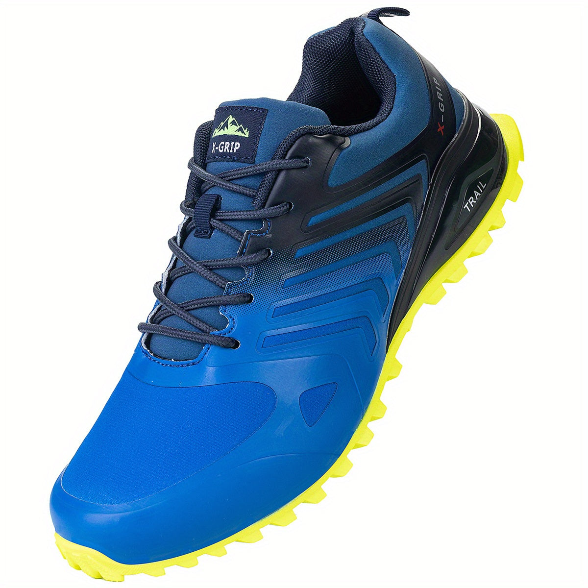 Men's Lace Up Trail Running Shoes - Outdoor Breathable Hiking Shoes
