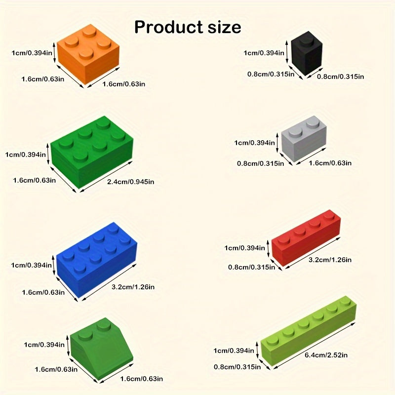 200pcs Assorted Mini Building Blocks Set DIY Construction