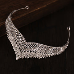 Vintage Rhinestone Princess Tiara Crown Headband Wedding Party