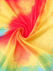 Tie Dye Wrap Beach Cover Up Skirt