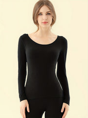 Soft Thermal Long Sleeve Crew Neck Top