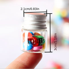 Dollhouse Kitchen Candy Glass Jar Play Props