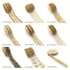 3 Yards Flower Pattern Jute Ribbon Wedding Party Decor DIY Crafts Wrapping