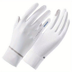 Breathable Ice Silk Gloves Short Touchscreen Cycling Gloves