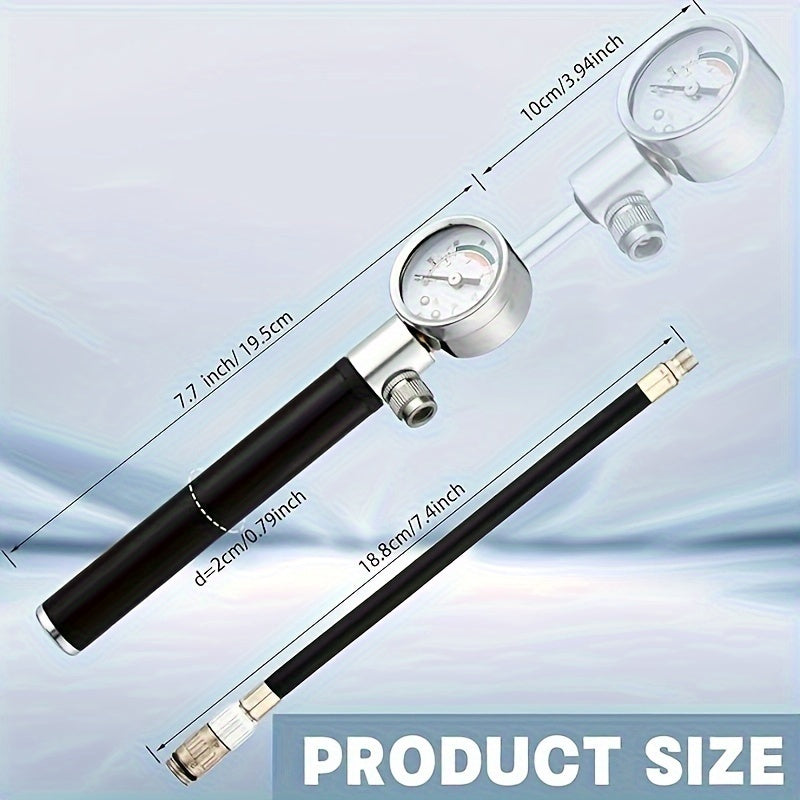 Ball Pump With Pressure Gauge For Sports Ball Portable Air Pump
