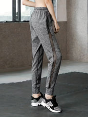 Mesh Stitching Sports Cropped Pants Women's Activewear