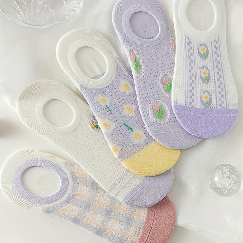 10pairs Baby Girls Kids Anti skid Thin Low Cut Socks for Summer