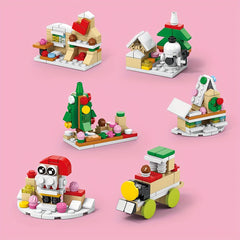 Christmas Gingerbread House Building Blocks DIY House Model
