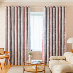 Elegant Pink Pattern Curtain for Home Decor