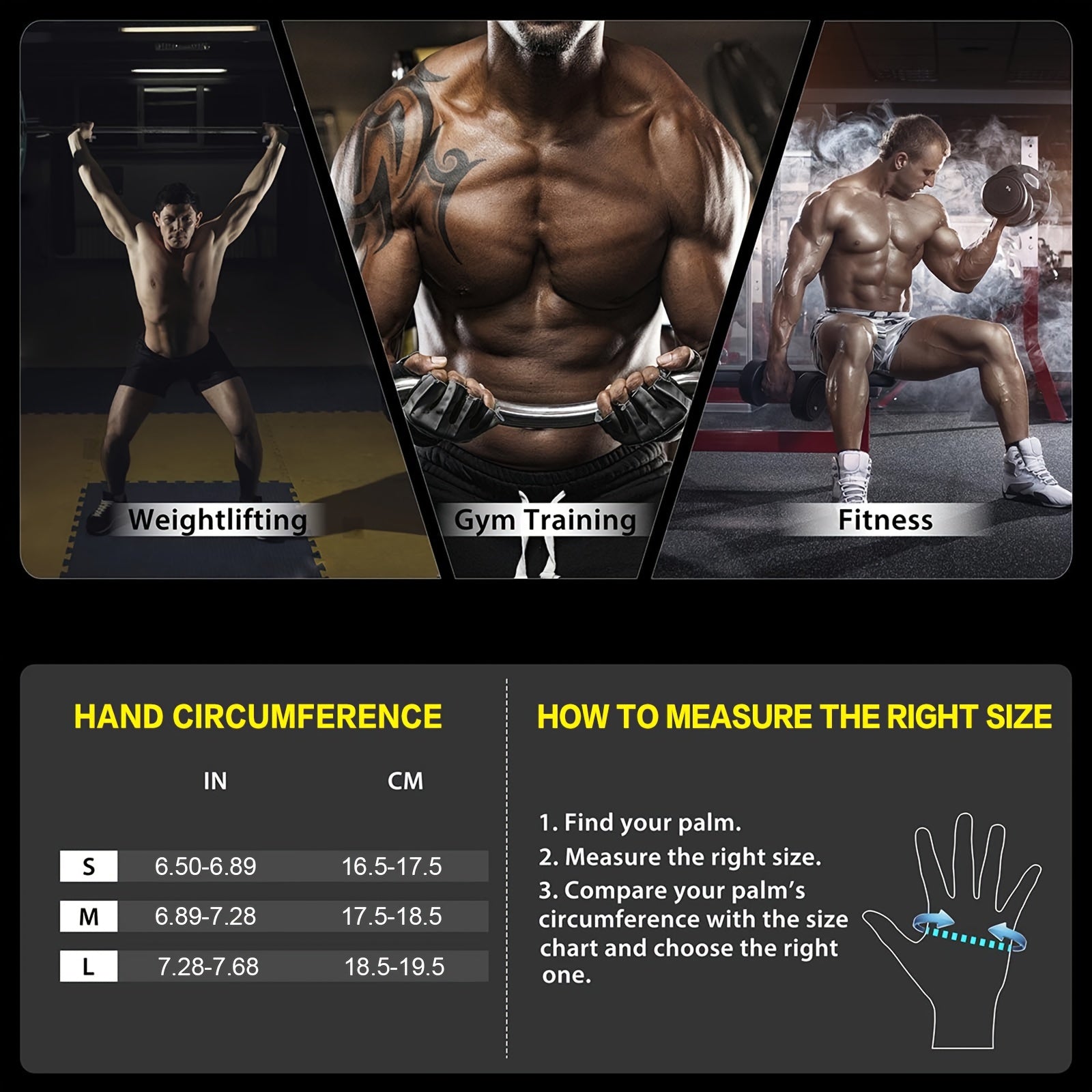 Weight Lifting Gym Workout Gloves Non Slip Fitness Gloves For Men Women