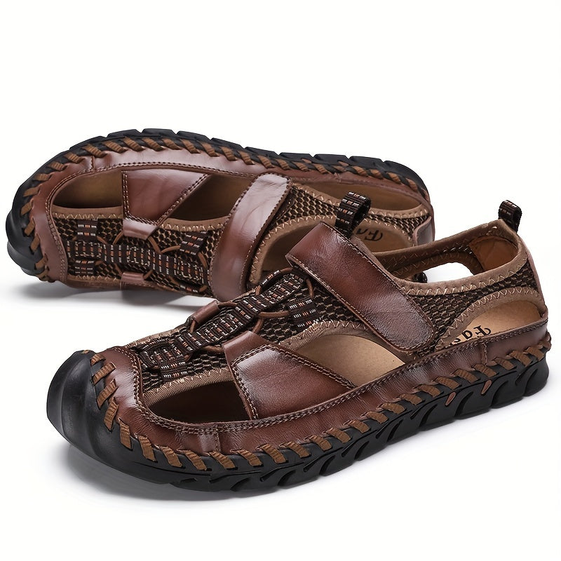 Men's Stitch Non Slip Sandals Comfy Beach Shoes Summer